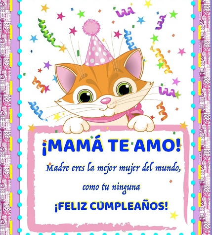 Feliz cumpleaños mami te amo