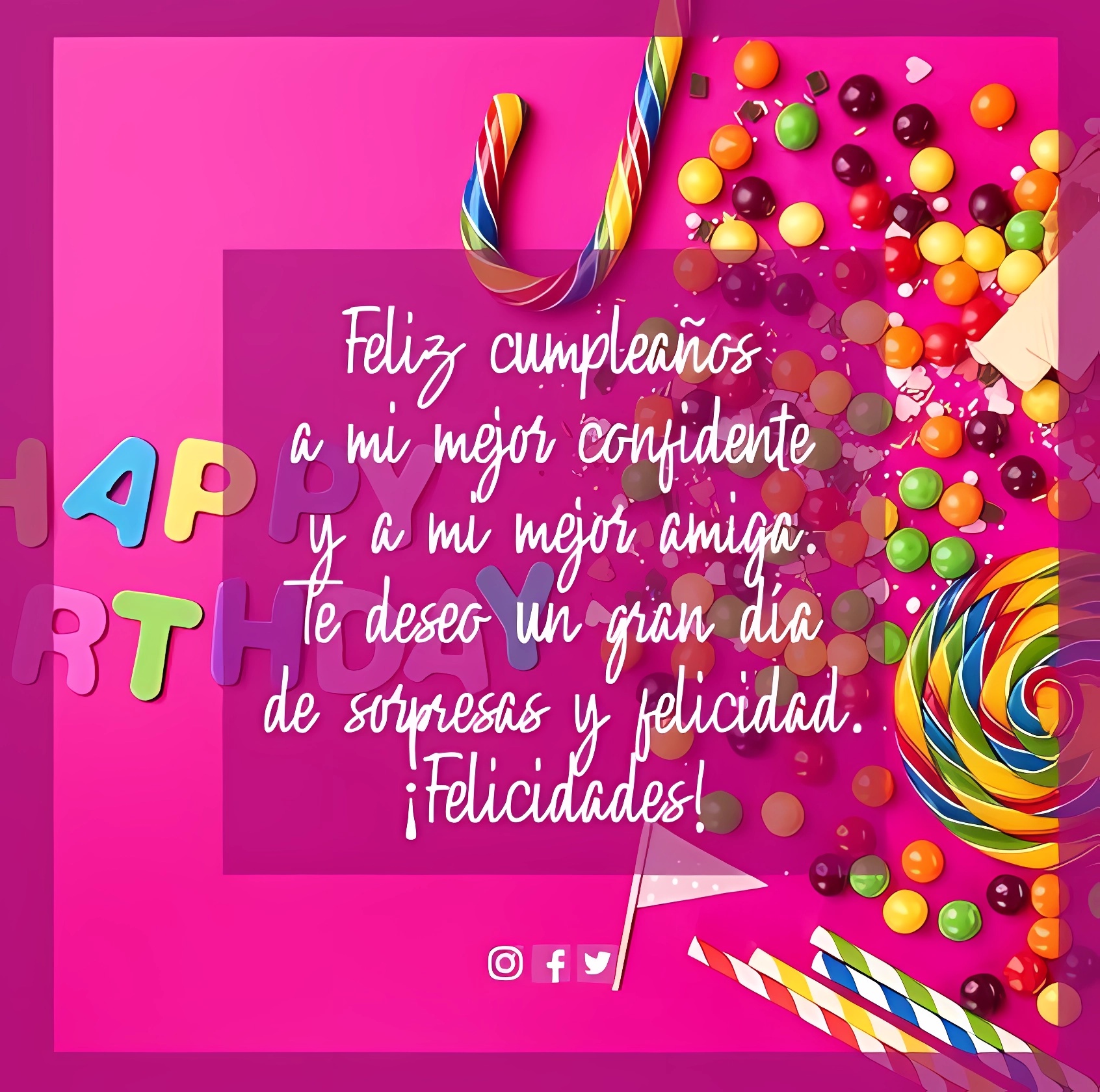 Lindas Frases de feliz cumpleaños para una amiga | Cumpleaños Feliz A Ti